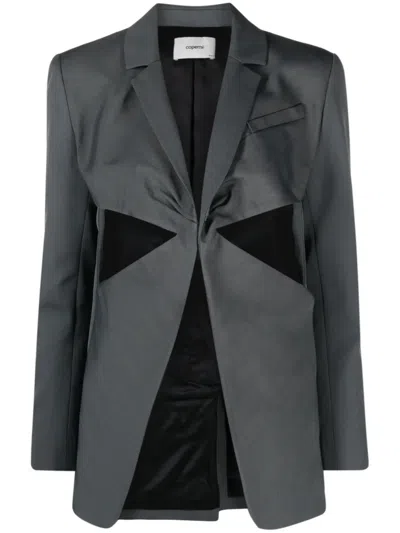 COPERNI TWISTED CUT-OUT HERRINGBONE BLAZER