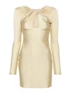 Coperni Women Twisted Cut-out Mini Dress In Beige