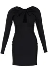 Coperni Twisted Dress In Black