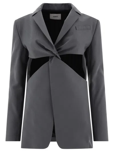 COPERNI COPERNI "TWISTED CUT-OUT" TAILORED JACKET