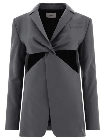 COPERNI COPERNI "TWISTED CUT-OUT" TAILORED JACKET