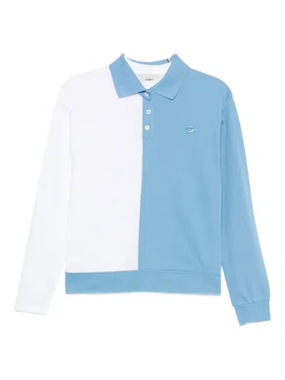 Coperni Two-tone Panelled Polo Top In Multi