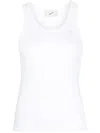 Coperni White Embroidered Tank Top In White