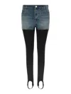 Coperni Hybrid Rib Denim Pants Multicolor In Blue