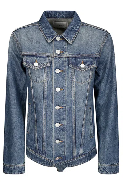 Coperni Cotton Denim Jacket In Blue