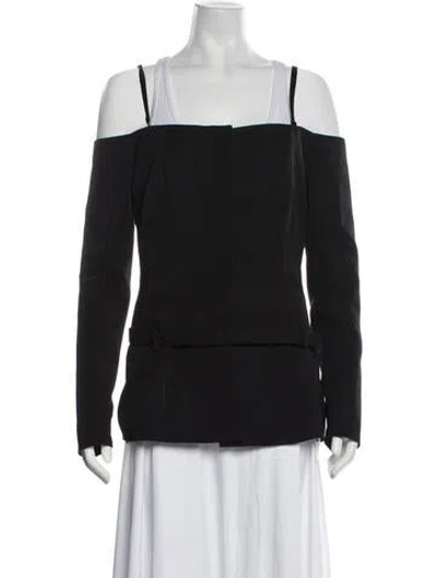 Pre-owned Coperni Virgin Wool Blazer In Black