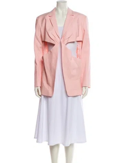 Pre-owned Coperni Virgin Wool Blazer In Pink
