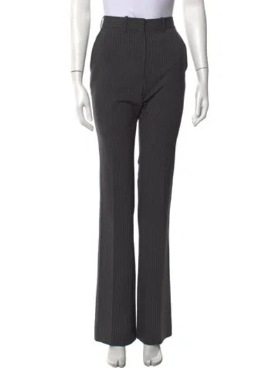 Pre-owned Coperni Virgin Wool Flared Pants In Gray