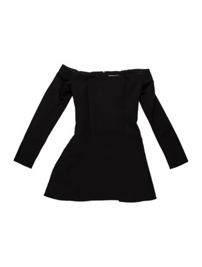 Pre-owned Coperni Virgin Wool Mini Dress In Black