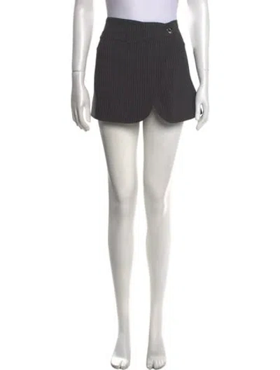 Pre-owned Coperni Virgin Wool Mini Skirt In Black