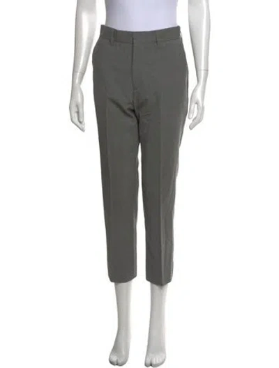 Pre-owned Coperni Virgin Wool Straight Leg Pants In Grey