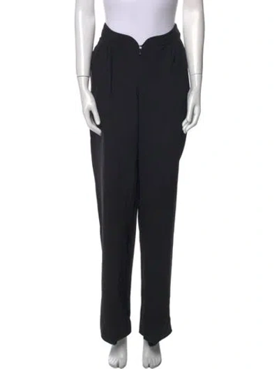 Pre-owned Coperni Virgin Wool Wide Leg Pants In Black