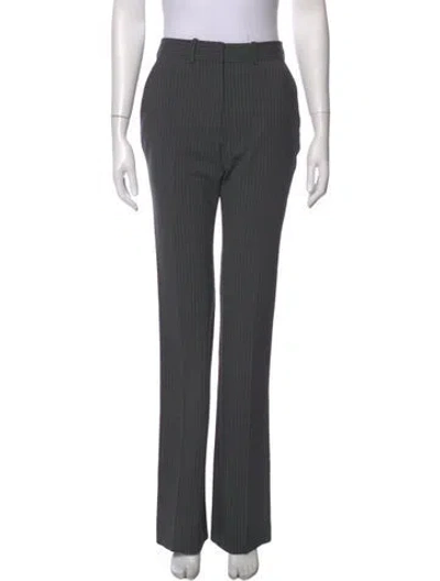 Pre-owned Coperni Virgin Wool Wide Leg Pants In Gray