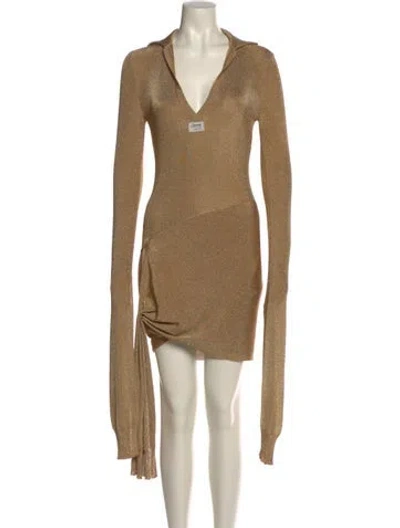 Pre-owned Coperni V-neck Mini Dress