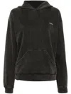 Coperni Sweater Hooded Long-sleeved Dress In Black