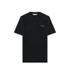 Coperni Washed Logo Boxy T-shirt In Black/blue