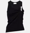 Coperni Washing Clip Cotton Jersey Tank Top In Black Telly
