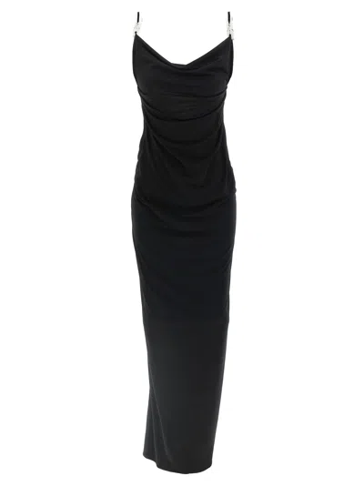 Coperni Washing Clip Gala Dress In Black