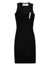 Coperni Washing Clip Cotton Jersey Minidress In Black