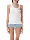 Coperni Washing Clip Rib Tank Top In White