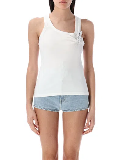 Coperni Washing Clip Rib Tank Top In White