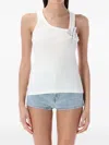 Coperni Washing Clip Rib Tank Top In White