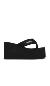 Coperni Platform Sole Open Toe Flat Slides In Black