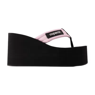 COPERNI COPERNI WEDGE SANDALS - SYNTHETIC LEATHER - BLACK