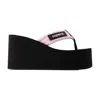 Coperni Quilted Strap Platform Wedge Sandal