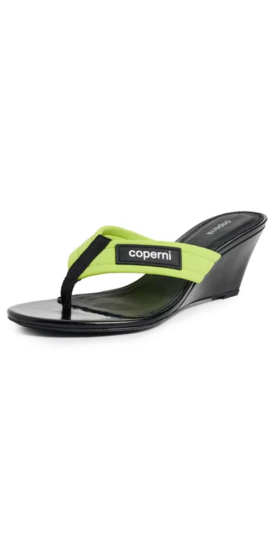 COPERNI WEDGE SANDALS GREEN