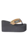 Coperni Wedge Platform Shoes In Brown