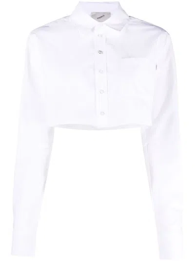 COPERNI WOMEN WHITE COTTON CROPPED SHIRT, S LUXURY SHIRTS FOR WOMEN DARVEYS