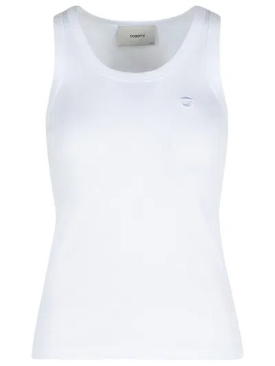 COPERNI COPERNI WHITE COTTON TANK TOP