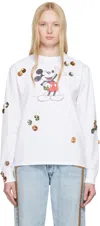 Coperni Cotton Mickey T-shirt With Embellishments And Graphic Print