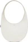 Coperni Double Gusset Swipe Bag - Leather - White