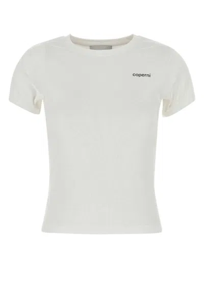 Coperni White Logo-print Cotton T-shirt