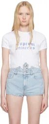 Coperni X Disney T-shirt Princess Aus Baumwoll-jersey In White