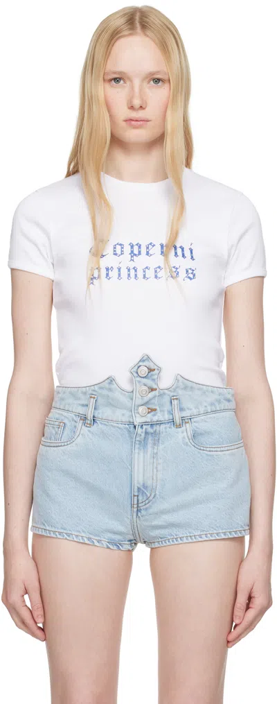 Coperni White 'princess' Slim-fit T-shirt