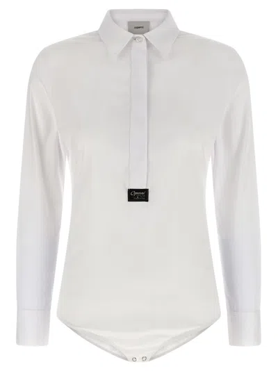 COPERNI WOMEN WHITE SHIRT BODYSUIT, S LUXURY TOPS FOR WOMEN DARVEYS