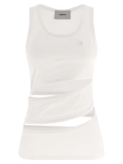 Coperni White Spiral Tank Top