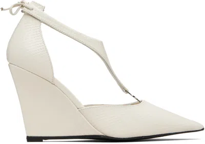 Coperni White Wedge Stiletto Heels
