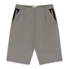 Coperni White/black Loose Bermuda Shorts In Gray