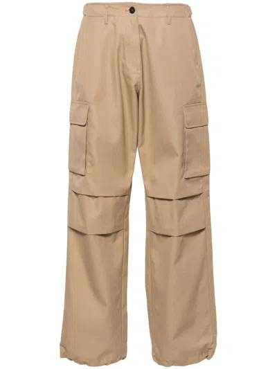 Coperni Wide-leg Cargo Trousers In Neutrals