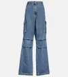 Coperni Light Blue Jeans With Open Knee In Blue