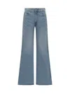 Coperni Studded Rigid High-rise Wide-leg Jeans In Blu Washed