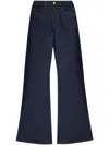 Coperni High-rise Wide-leg Jeans In 蓝色
