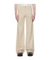 Coperni Wide Leg Jeans In Nude