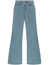 COPERNI WIDE LEG JEANS WOMAN BLUE IN COTTON