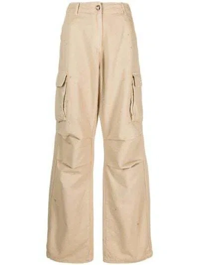 Coperni Wide-legged Overalls And Casual Pants In Nude