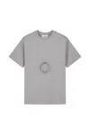 Coperni Window Circular Opening T-shirt In Gray